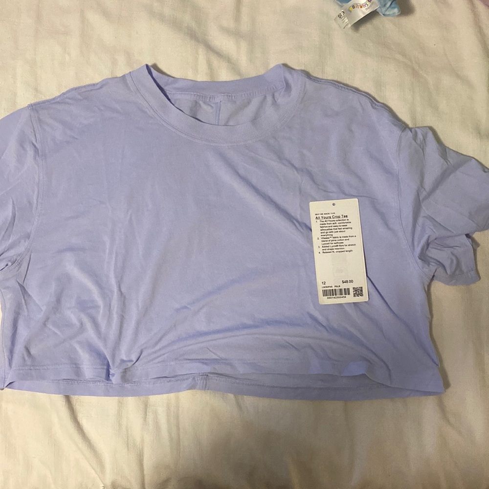LULULEMON CROP ALL YOURS TEE